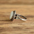 Round Inlay Flower Ring - Size 8